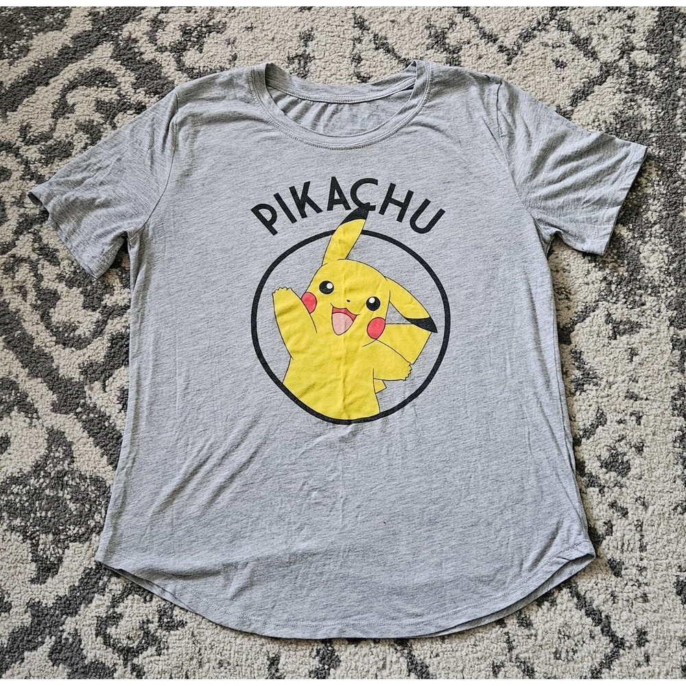 Pokémon Pikachu Grey Graphic Tee Women's L